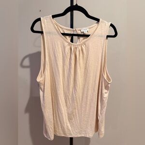 J. Crew Cream Sleeveless Tank Top